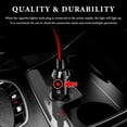 thumbnail image 3 of 2PCS Cigarette Lighter Male Plug with Leads, 12V 15A Car Cigar Plug Adapter DC Battery Charger Kit with LED Light, Heavy Duty 16 AWG Fused Replacement Socket Cord for Vehicles, 3 of 6
