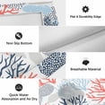 thumbnail image 5 of Blue Coral Outdoor Rug 3x5 Ft, Non Slip Washable Area Rug, Summer Watercolor Ocean Botanical Textured Patio Rugs Carpet Runner, Large Floor Mat for Indoor/Outdoor Deck Porch Camping, 5 of 8