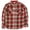 Red, variant on Strauss Men's Classic Western Plaid Flannel Button Up Shirt in Size Small (Red, Small)