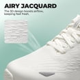 thumbnail image 3 of Women's Walking Shoes Cushion Running Tennis Comfortable Arch Support Breathable Lightweight Gym Workout Athletic Fashion Sneakers, 3 of 8