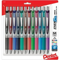 Pentel EnerGel RTX Retractable Gel Pen, (0.7mm) Assorted Ink 12-Pk