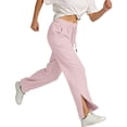 thumbnail image 7 of CYYOLLPF Linen Pants Women Linen Palazzo Pants for Women Women' s Culottes Travel Pants Baggy Trendy Hot Pants Paper Bag Pants Pull on Pants Lounge Sweatpants Yoga Sweatpants Pink M, 7 of 7