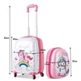 thumbnail image 3 of Costway Equipaje de Viaje con Mochila Maleta con 4 Rueda Giratorias de 360° Maleta para niños, 3 of 10