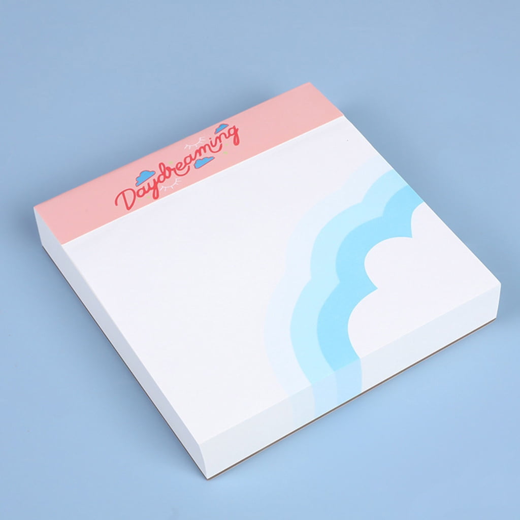 Removable Stick Memo Pad Writing Pad, Simple Design Memo Notepads Selves-Adhesive Stick Notes Pad Selves-Stick Note Pad