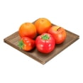 thumbnail image 1 of Bandeja de bambú Uxcell, bandeja cuadrada de 8 x 8 pulgadas, platos portátiles para alimentos, frutas, bocadillos, pan, bodas, picnics, marrón., 1 of 7