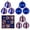 C, variant on 9Pcs Patriotic Eagle Ornaments for Memorial Day 4th of July Tree Decorations, Red White Blue Shatterproof Americana Hanging Ball Decor for Labor Independence Day Christmas