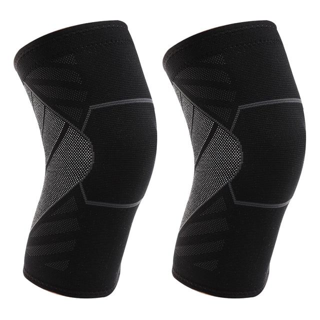 2 rodilleras elásticas de punto para deportes, rodilleras protectoras