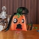 thumbnail image 4 of Linterna de calabaza de Halloween | Centro de mesa iluminado y cuenco para dulces | Decoración espeluznante para el hogar, el jardín y fiestas | Decoración de terciopelo reutilizable, 4 of 6