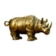 thumbnail image 2 of Estatua hecha a mano, colección de esculturas de animales, artesanías de escultura artística, figuritas de animales para decoración de escritorio L Soledad Estatua de rinoceronte, 2 of 10