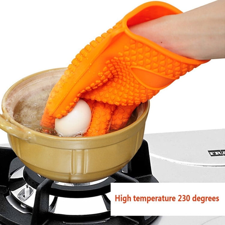 APPIE Heat Resistant Silicone BBQ Grill Oven Gloves and Barbecue Mitts ...