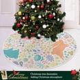 thumbnail image 6 of FMSHPON Easter Tree Skirt Colorful Eggs Bunny Xmas Christmas Tree Skirt Stand Mat for Holiday Party Decoration Indoor Outdoor 36 inches, 6 of 6