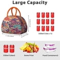 thumbnail image 4 of Reusable Boho Lnsulated Lunch Bag for Women & Men - Leakproof Water-Resistant Cooler Tote, Large Capacity for Work,Travel,Picnic,Beach & Office., 4 of 4