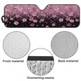 thumbnail image 6 of Uorisanigo Windshield Sun Shade for Wrangler JK JKU TJ, Foldable Pink Cherry Blossom Windshield Sunshade Blocks UV Rays, Sun Visor Shield Protector Compatible with Wrangler 1997-2018, 6 of 7