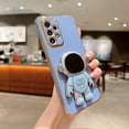 thumbnail image 7 of Compatible with Samsung Galaxy A53 Electroplated Case Women Girls Cute Plating Astronaut Hidden Stand Case Camera Lens Protection Soft Case for Samsung Galaxy A53 5G 6.5 inch (Purple), 7 of 7