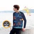 thumbnail image 4 of Voofly Mens Long Sleeve Tee Shirts Sun Shirt Breathable Moisture Wicking Mens Sun Protection Shirts Skin-Friendly UV Shirts Funny Fish Blue XXL, 4 of 9