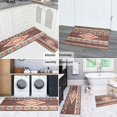 thumbnail image 5 of Boho Red Southwestern Ethnic Pattern Kitchen Rugs Sets Of 2,Anti Fatigue Kitchen Mat Rugs Non Slip Washable,Decorative Kitchen Floor Mats for Kitchen,Sink,Laundry,17"x30"+17"x47", 5 of 7