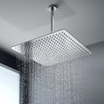 thumbnail image 7 of Oversize Rain Shower Head - High Flow Square Rainfall Showerhead Waterfall Full Body Coverage Universal Ceiling Or Wall Mount (16 Inch  Brushed Nickel), 7 of 7