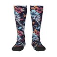 thumbnail image 1 of Fotbe Flowers ad Butterflies Calcetas Divertidas Estampadas para Hombre y Mujer, Calcetas de Algodón hasta la Rodilla para Caminar, Correr, Enfermería y Embarazo, 1 of 6