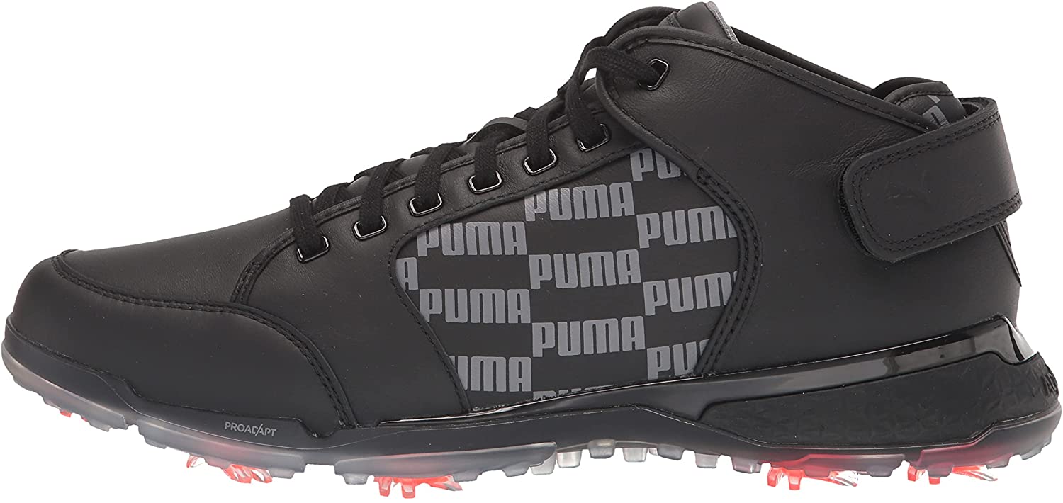 PUMA Mens Proadapt Delta Mid Golf Shoe 11.5 Puma Black-quiet Shade