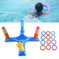 thumbnail image 1 of Pool Toss Rings Set, Pool Toss Rings Toy PVC Plastic Body Balance Inflatable Reusable  for Swimming, 1 of 7