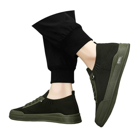 Mepaouo Sneakers Men Casual Flat Walking Shoes Comfortable Lightweight Versatile Dress Shoes