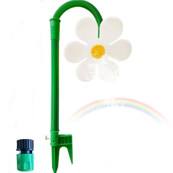 Crazy Daisy Sprinkler Dog,360° Rotating,Water Sprinkler For Lawn Yard & Garden, Gardening Irrigation Tool With Sturdy Plastic Base