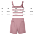 thumbnail image 4 of Women's Adjustable Strap Sleeveless Romper, Loose Wide‑Leg Overall Shorts with Pockets, Trendy Summer One Piece for Going‑Out Casual Vacation, 4 of 9