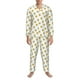 thumbnail image 3 of Fotbe Cute Duck Diver Pijama de Hombre con Estampado de Manga Larga, Conjunto de 2 Piezas, Ropa de Dormir Suave y Cómoda con Bolsillos-XX-Large, 3 of 7