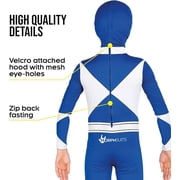 Morphsuits Might Morphin Blue Morphsuit Costume Kids Halloween Costume for Unisex Blue Large