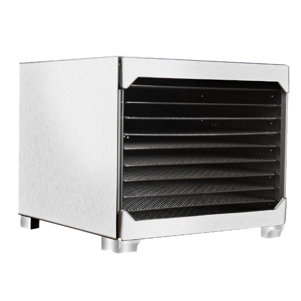 Lowestbest Food Dehydrator, Fruit Dryer with 10pcs Movable Trays, Temperature Time Adjustable and Height Adjustable, Silver Lowestbest Food Dehydrator, Fruit Dryer with 10pcs Movable Trays, Temperature Time Adjustable and Height Adjustable, Silver