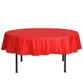 thumbnail image 6 of BalsaCircle 70" Round Polyester Tablecloths for Wedding - Red, 6 of 7