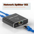 thumbnail image 1 of Gigabit network with 1/2 Ethernet ports, RJ45 Ethernet cable, broadband network routing, 1/2 splitter adapter, 1 of 5