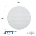 thumbnail image 3 of DESKU - Circle Gaming Chair Mat, Computer and Office Chair Mat for Carpet, Clear, 46 Inches, 3 of 9