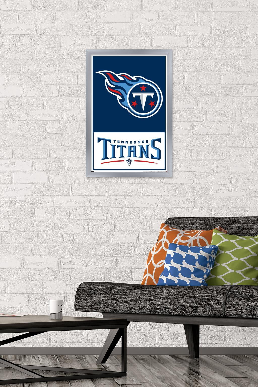 NFL Tennessee Titans - Logo 21 Wall Poster, 14.725" x 22.375", Framed