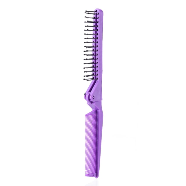 Peine Masaje para Barba Cepillo Bolsillo Plegable Antiestático Al Calor Hombres Y Mujeres