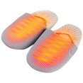 thumbnail image 1 of Zapatos calefactores eléctricos unisex con 3 niveles calefacción para pies fríos (gris 39-44), 1 of 4