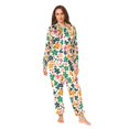 thumbnail image 2 of FORMRS Onesies Pajama for Adults Unisex Hoodie Winter Jumpsuit One Piece Sleepwear, Sizes S-2XL, Floral Blooms, 2 of 7
