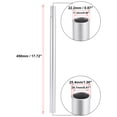 thumbnail image 3 of Unique Bargains 25.4x450mm Bicycle Bike Seat Post Aluminum Alloy Seat Tube without Scale Mark Silver Tone Universal, 3 of 6