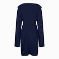 thumbnail image 5 of NOLDARES Mens Hooded Terry Cloth Robe, Big and Tall Bathrobe, Full Length Cotton & Absorbent Robe for Spa, Shower & Sleepwear(Blue,XXL), 5 of 5