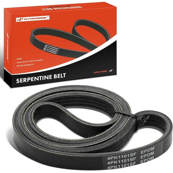 A-Premium 43.35 In Air Conditioning Compressor Stretch Fit Serpentine Drive Belt For Ram ProMaster 1500/2500/3500, 2014 2015 2016 2017, 3.0L, Diesel Only