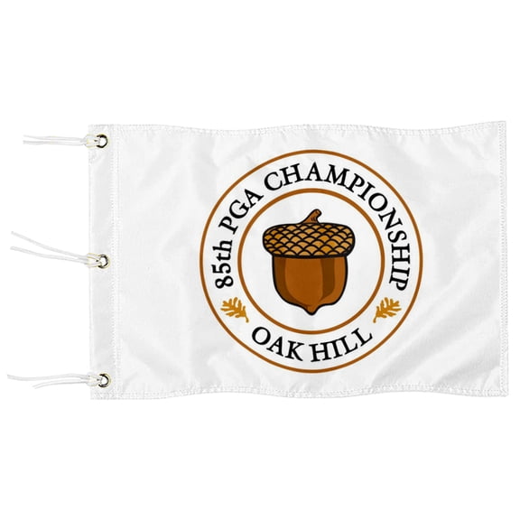 DianYu 85th PGA Championship Oak Hill Pin Flag Practic Putting Green Golf Flag For Backyard Garden  Miniature Pin Flag with Three Brass Grommets 12x18Inch