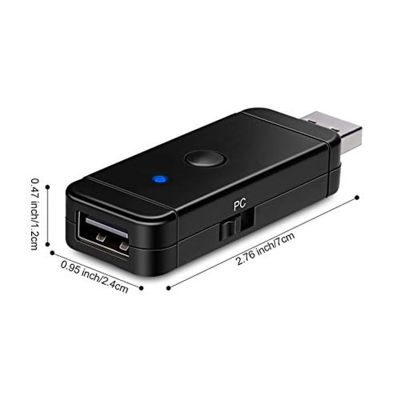 Adaptador de control NEXiLUX USB multissistema para PC y PS3