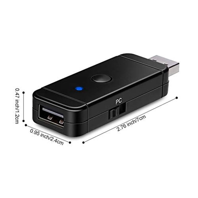 Adaptador de control NEXiLUX USB multissistema para PC y PS3