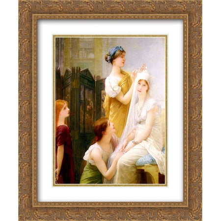 Jules Joseph Lefebvre 2x Matted 20x24 Gold Ornate Framed Art Print 'La Fiancee'