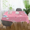 thumbnail image 3 of Yayeee Tablecloths 60" x 60" Rectangle Wrinkle Resistant Party Table Cover, Love Connection, 3 of 8