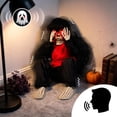 thumbnail image 5 of Voice Control Halloween Skull, Animated Skull Decoration with Sound Effects and Light, Scary Halloween Props for , Spooky Home Decor Indoor Outdoor, 5 of 6