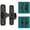 B, variant on Apeya Gun Gray Sliding Door Latch Lock, 90 180 Degree Right Angle Barn Gate Latches, Zinc Alloy Hardware Thickened Safety Flip Bolt for Cabinets Garage, 1 Set