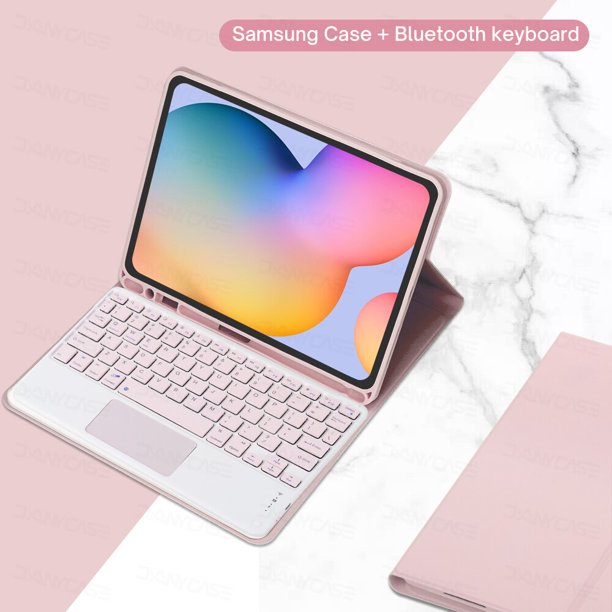 DANYCASE para Samsung Galaxy Tab A8 10,5 S6 Lite 10,4 S7 S8 11 S7 Plus S7 FE S8 Plus 12,4 Funda con teclado Funda para tableta Tan Jianjun unisex