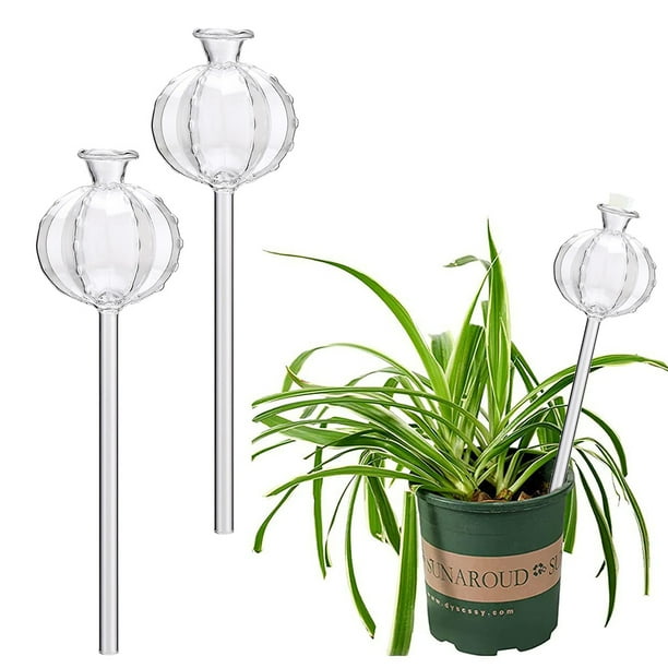 Toystoory Macetero de autorriego de 3 piezas, práctico dispositivo de riego de plantas, globos de riego automáticos Jardín y Patio A