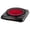 Black, variant on OVENTE Countertop Infrared Single Burner, 1000W Electric Hot Plate with 7” Ceramic Glass Cooktop, 5 Level Temperature Setting & Easy to Clean Base, Compact Stove for Home Dorm Office, Black BGI101B
